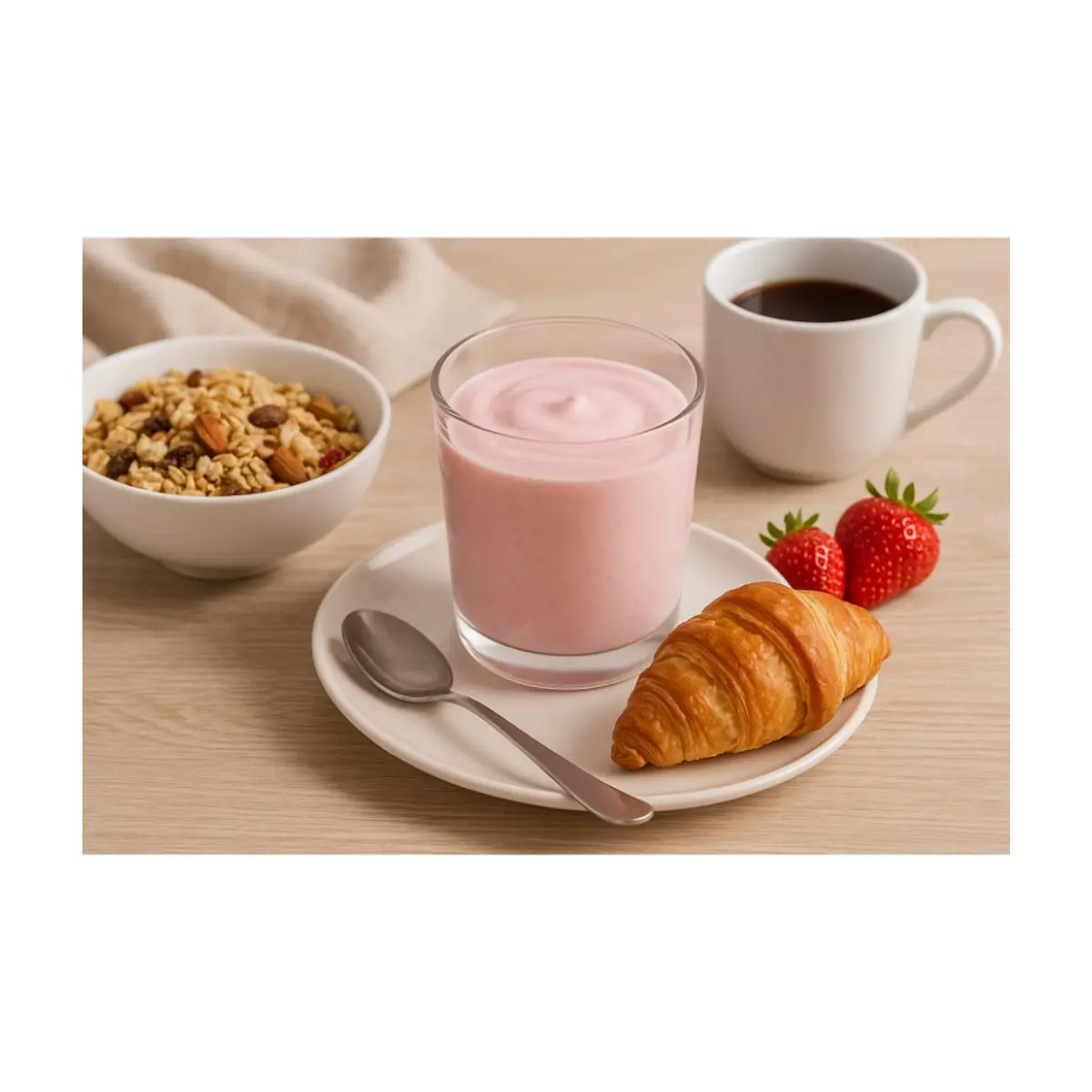 Yogurt probiótico de coágulo sabor fresa Alask (4 L) - Thumbnail 3