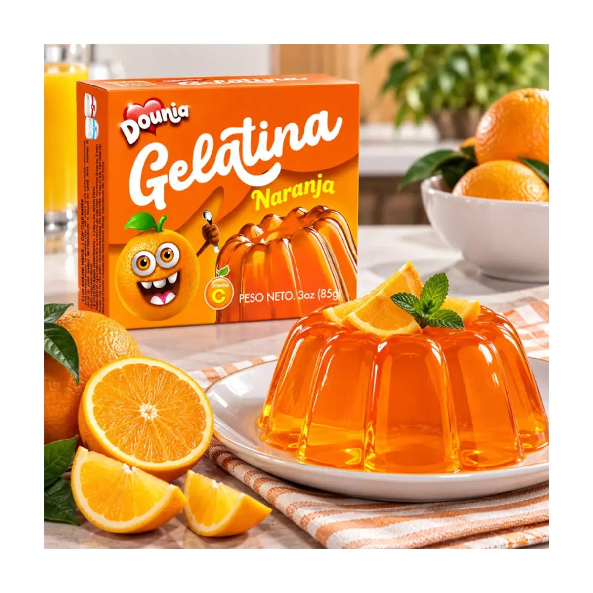 Gelatina con sabor a naranja Dounia (85 g / 3 oz) - Miniatura 6