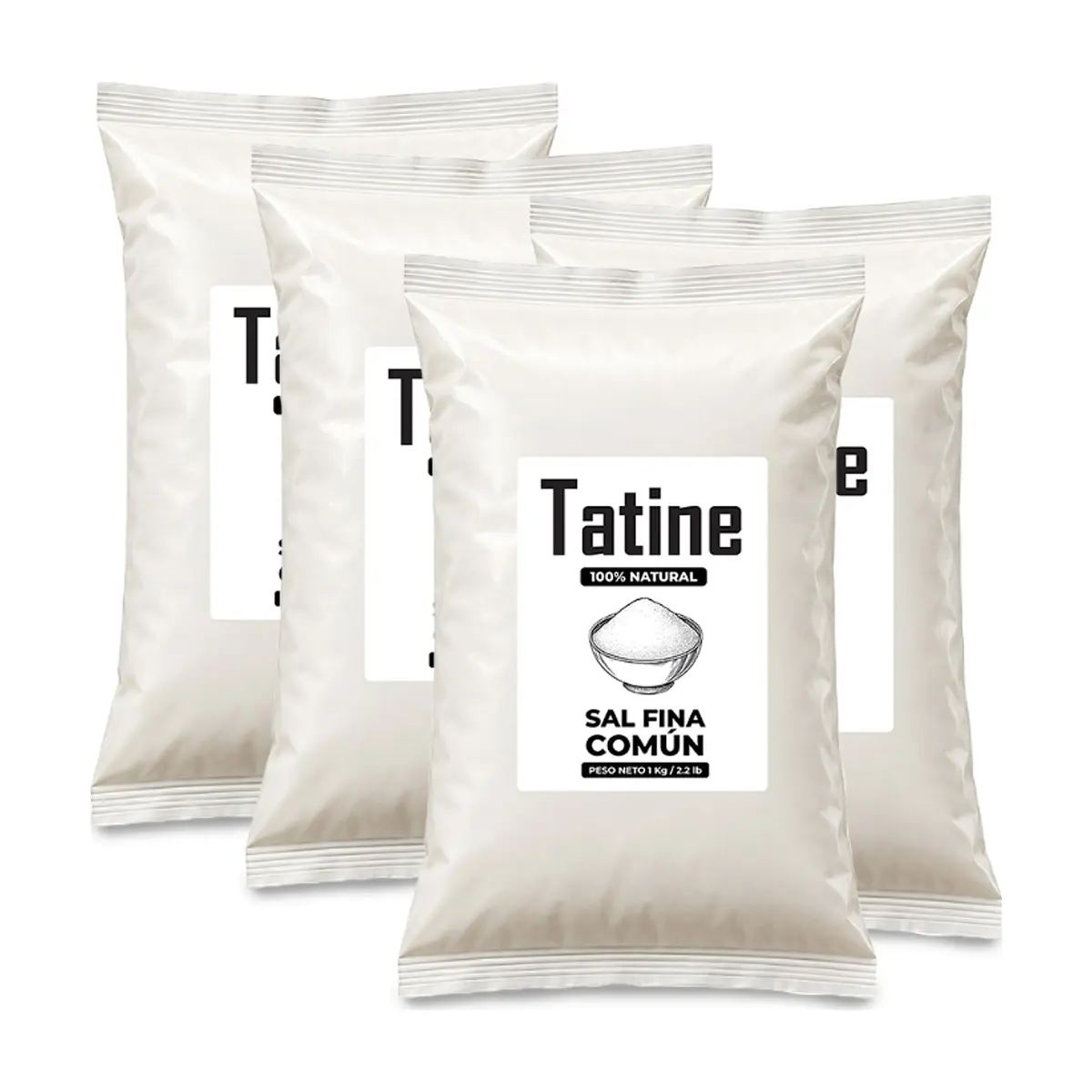 Sal fina común Tatine (4 x 1 kg / 2.2 lb)