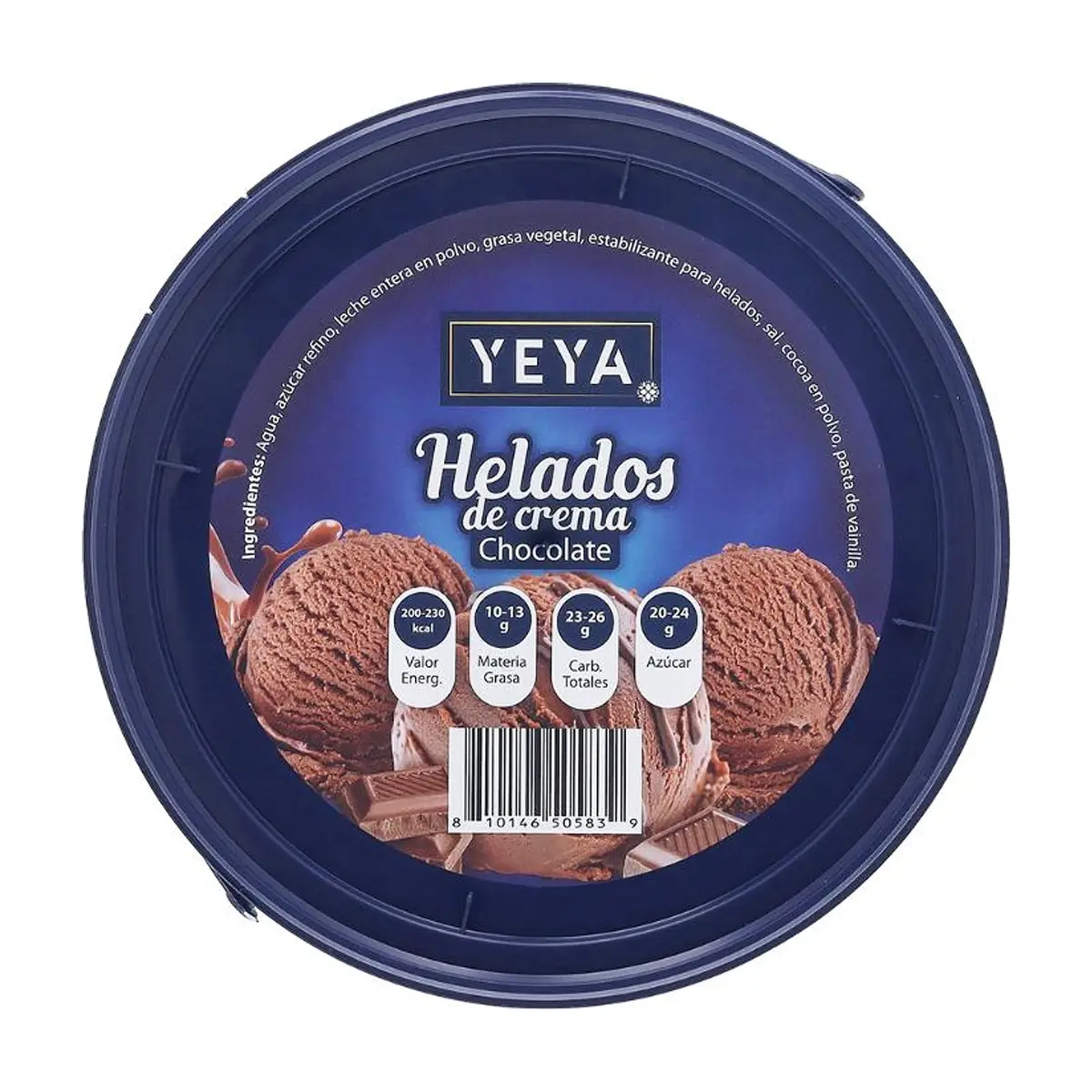 Helado de crema sabor a chocolate YEYA (4 L) - Thumbnail 4