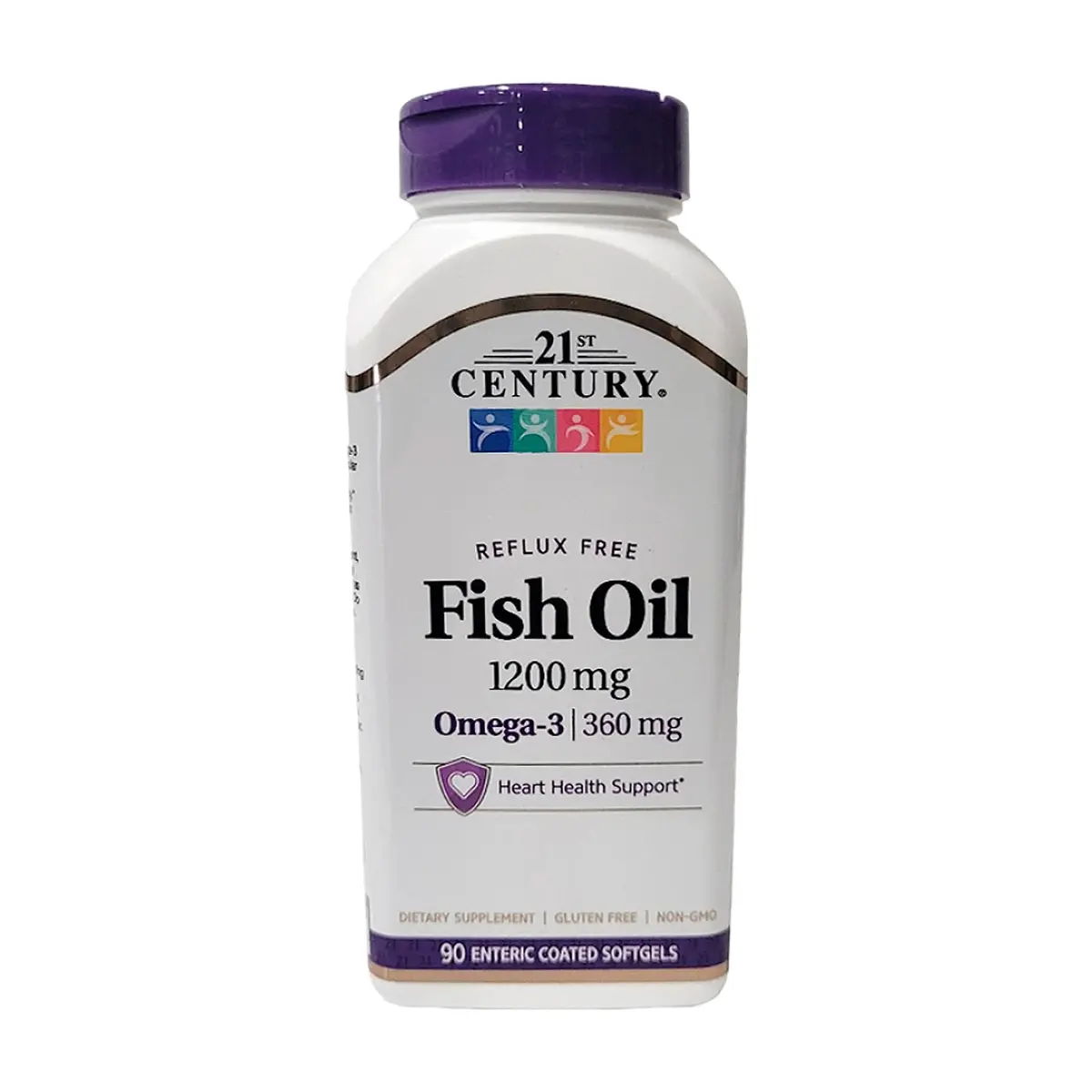 Aceite de pescado 1200 mg con recubrimiento entérico 21st Century (90 cápsulas blandas) - Thumbnail 8