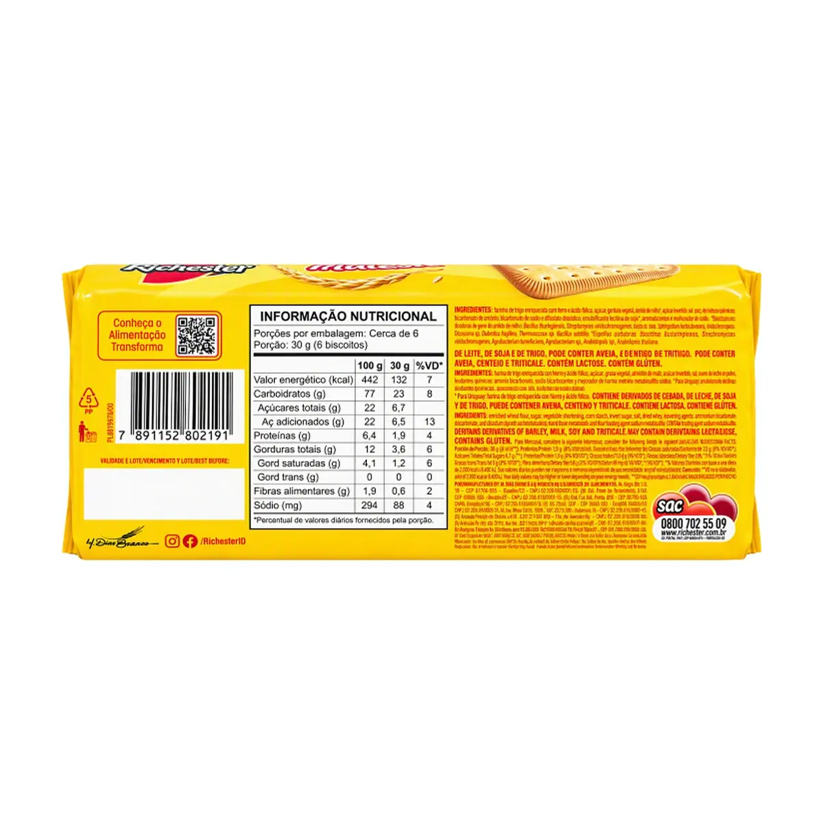 Galletas dulces Maizena Richester (170 g / 5.8 oz) - Miniatura 2