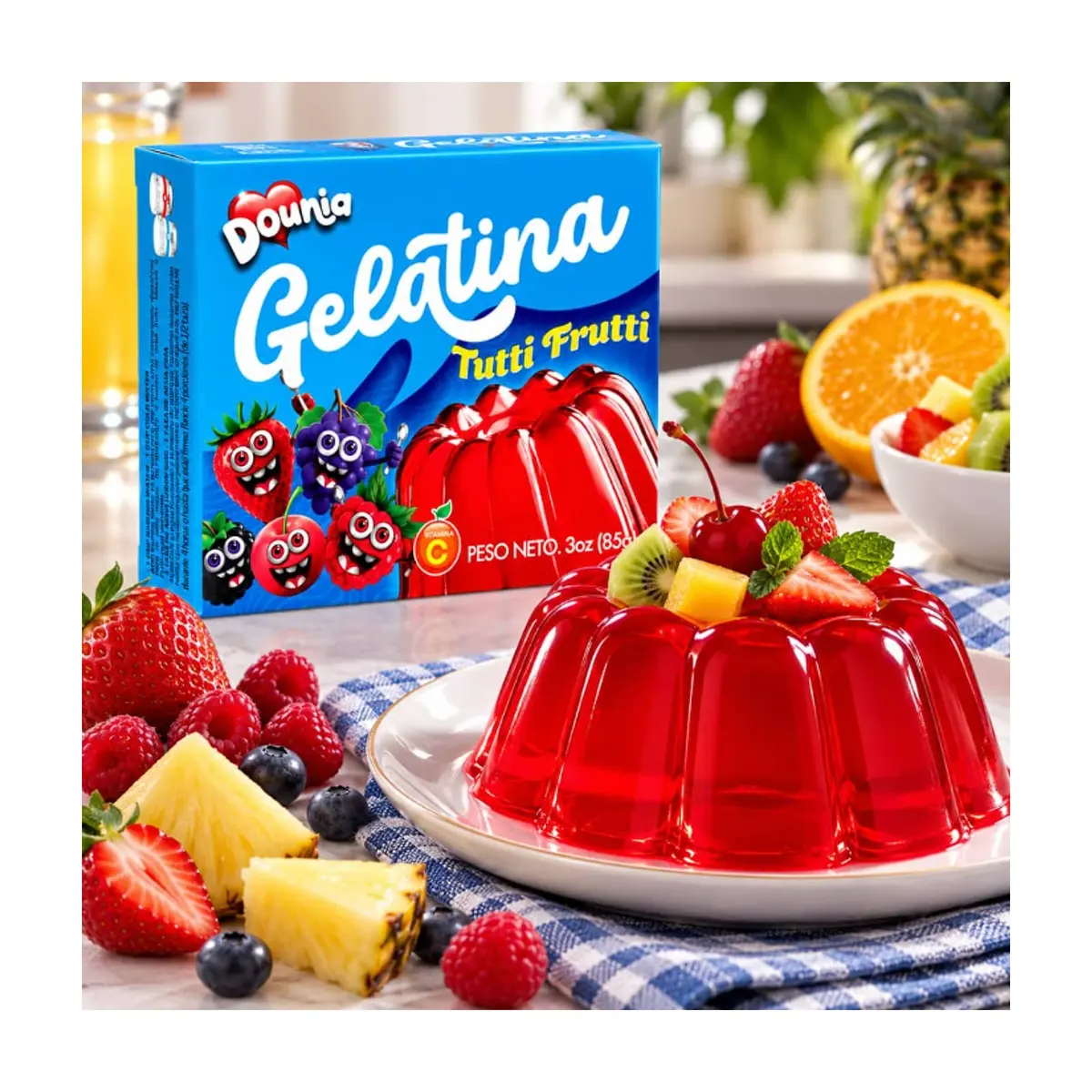 Combo Gelatinas Trío Frutal – Fresa, Tutifruti y Limón - Miniatura 4