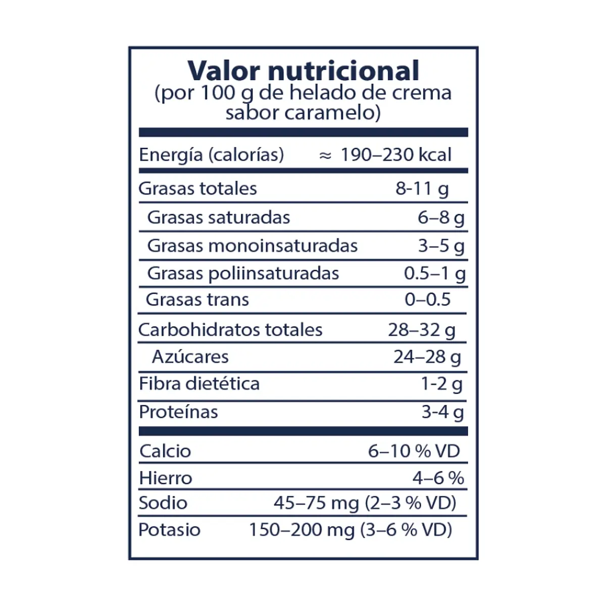 Helado de crema sabor caramelo YEYA (4 L) - Thumbnail 3