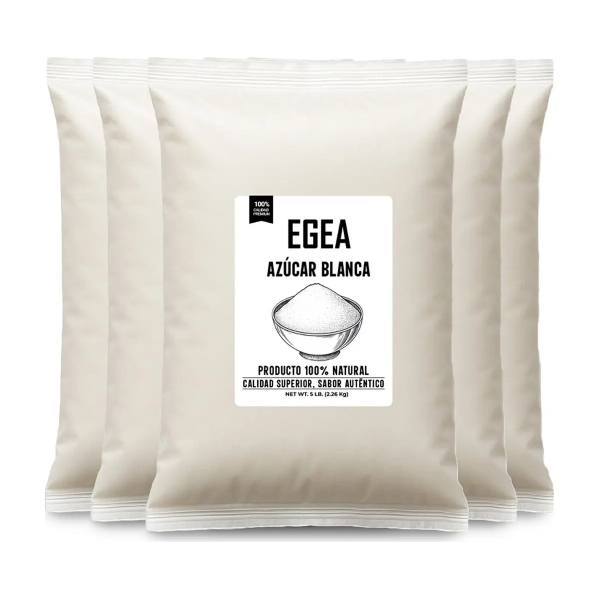 Azúcar blanca EGEA (5 x 2.26 kg / 5 lb)