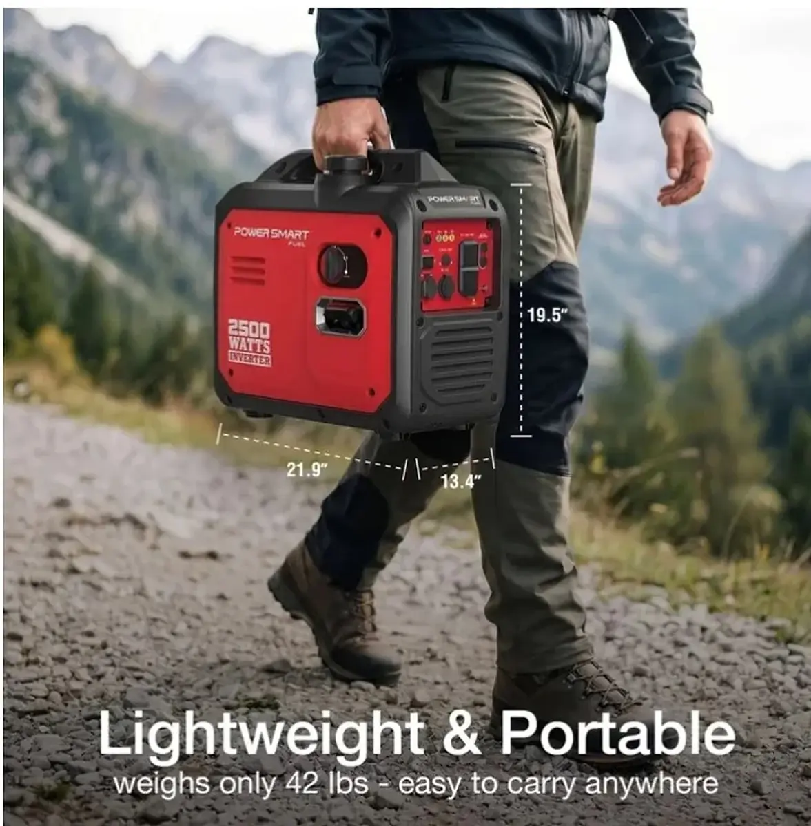 Generador portátil inversor PowerSmart de 2500 W, súper silencioso - Thumbnail 4