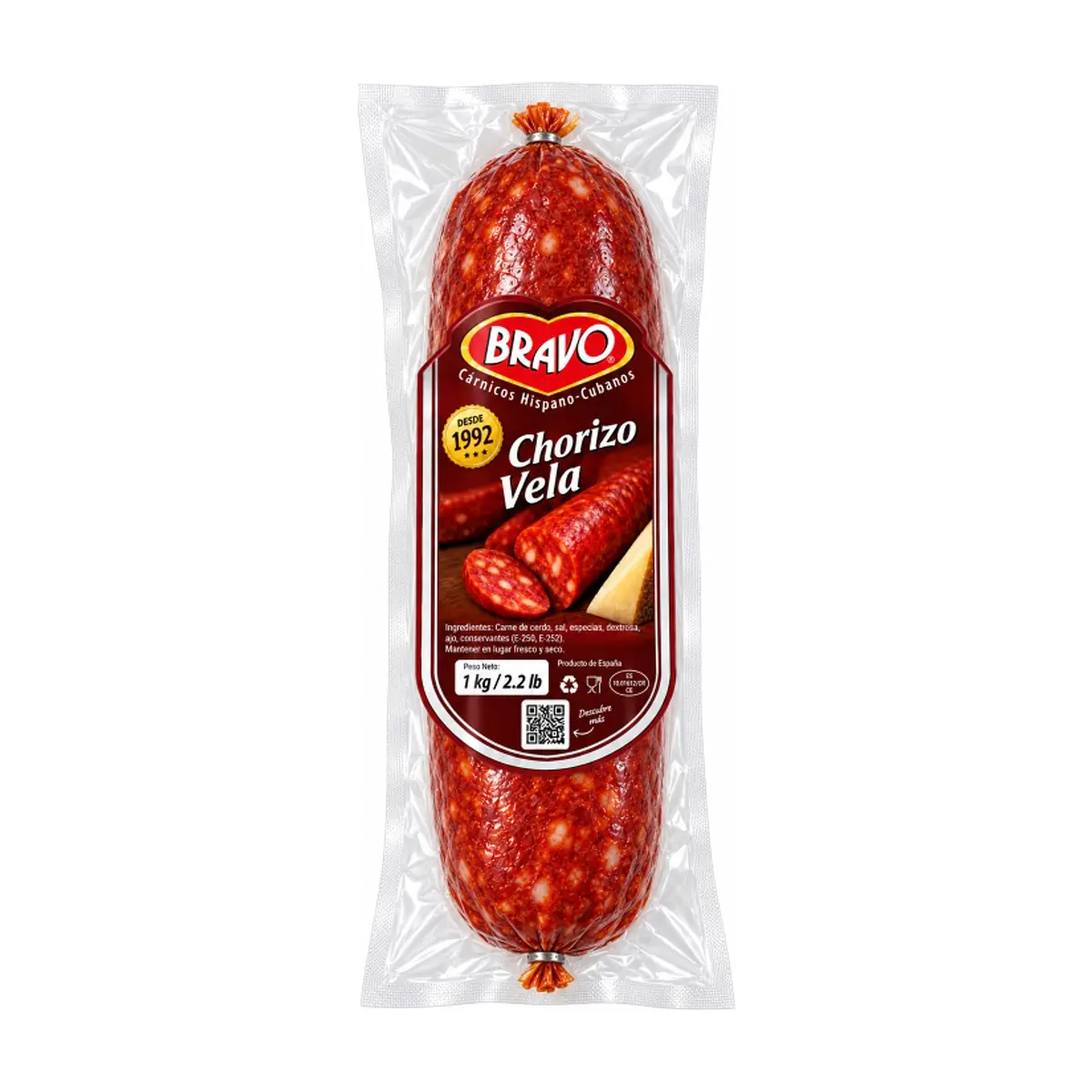 Chorizo vela Bravo (1 kg / 2.2 lb)