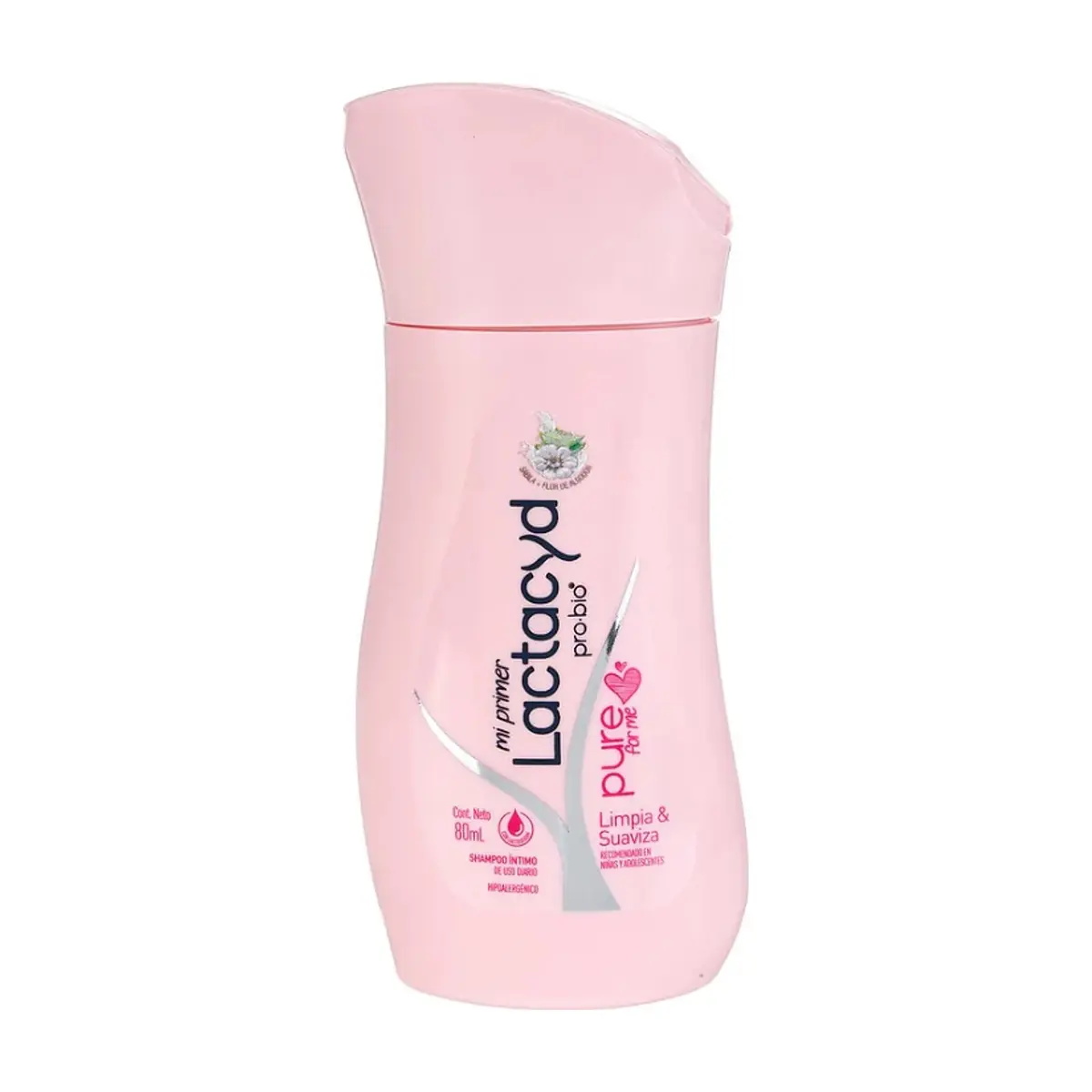 Champú íntimo de uso diario hipoalergénico Limpia y Suaviza Lactacyd (80 ml) - Miniatura 1