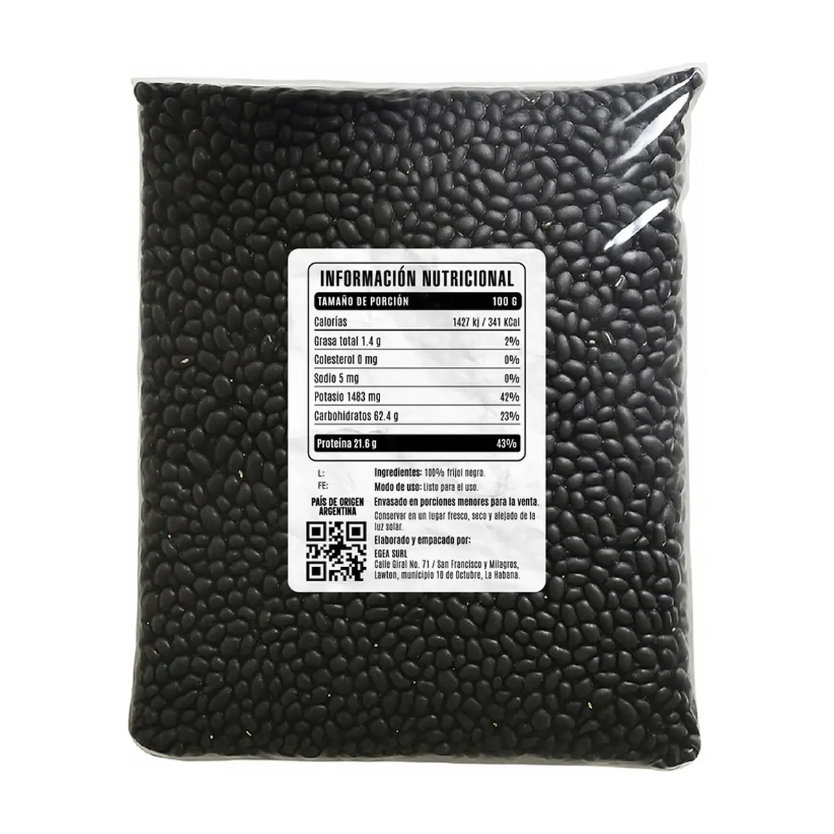 Frijoles negros Cosecha Real (5 x 4.54 kg / 10 lb) - Thumbnail 3