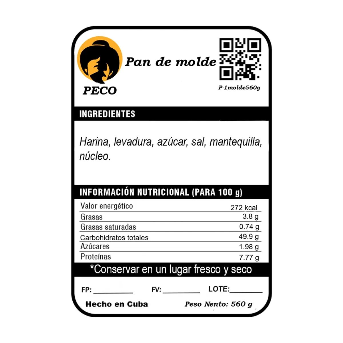 Pan de molde (560 g / 1.23 lb) - Miniatura 3