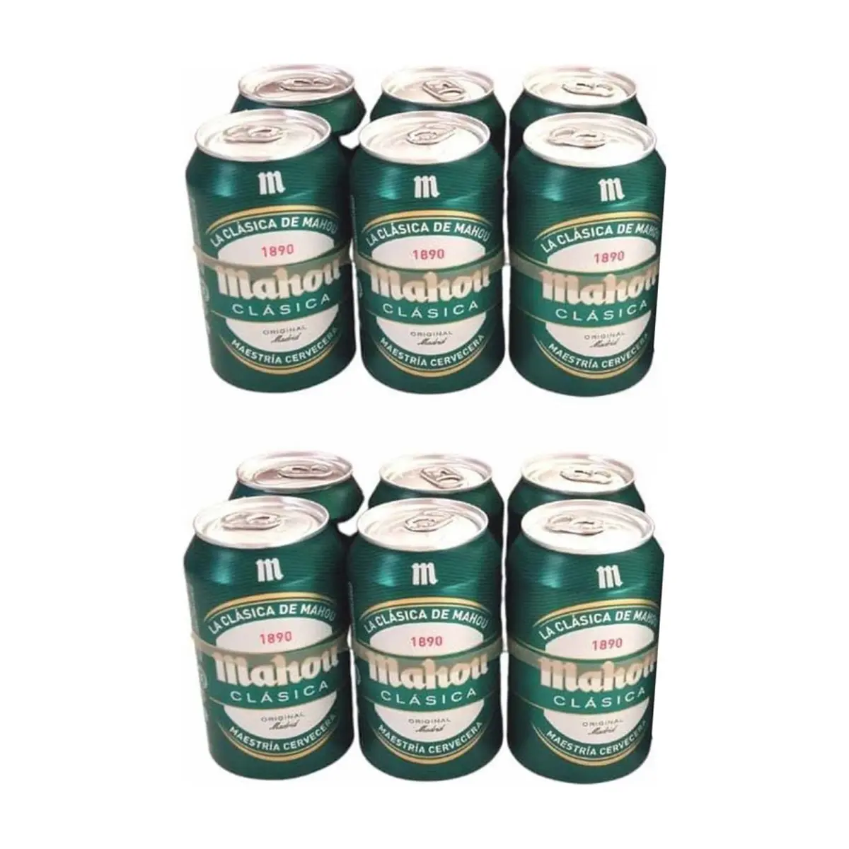 Cerveza clásica Mahou (12 x 330 ml) - Miniatura 1