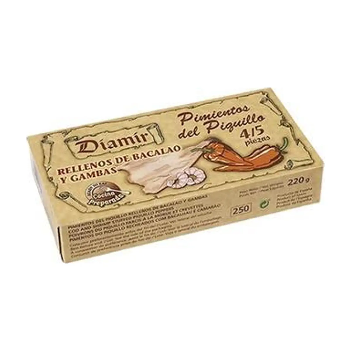 Pimiento Piquillo Bacalao/Gambas (220 gr) DIAMIR