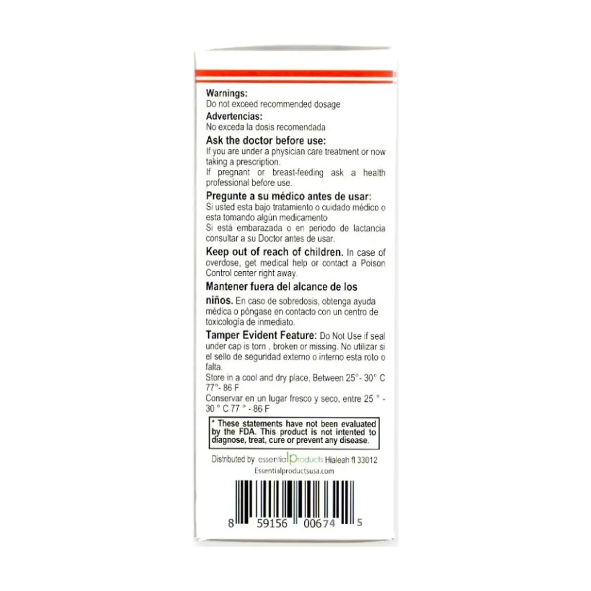 Jarabe de berro - cebolla - rábano y miel ELP Essential (240 ml / 8 oz) - Thumbnail 4