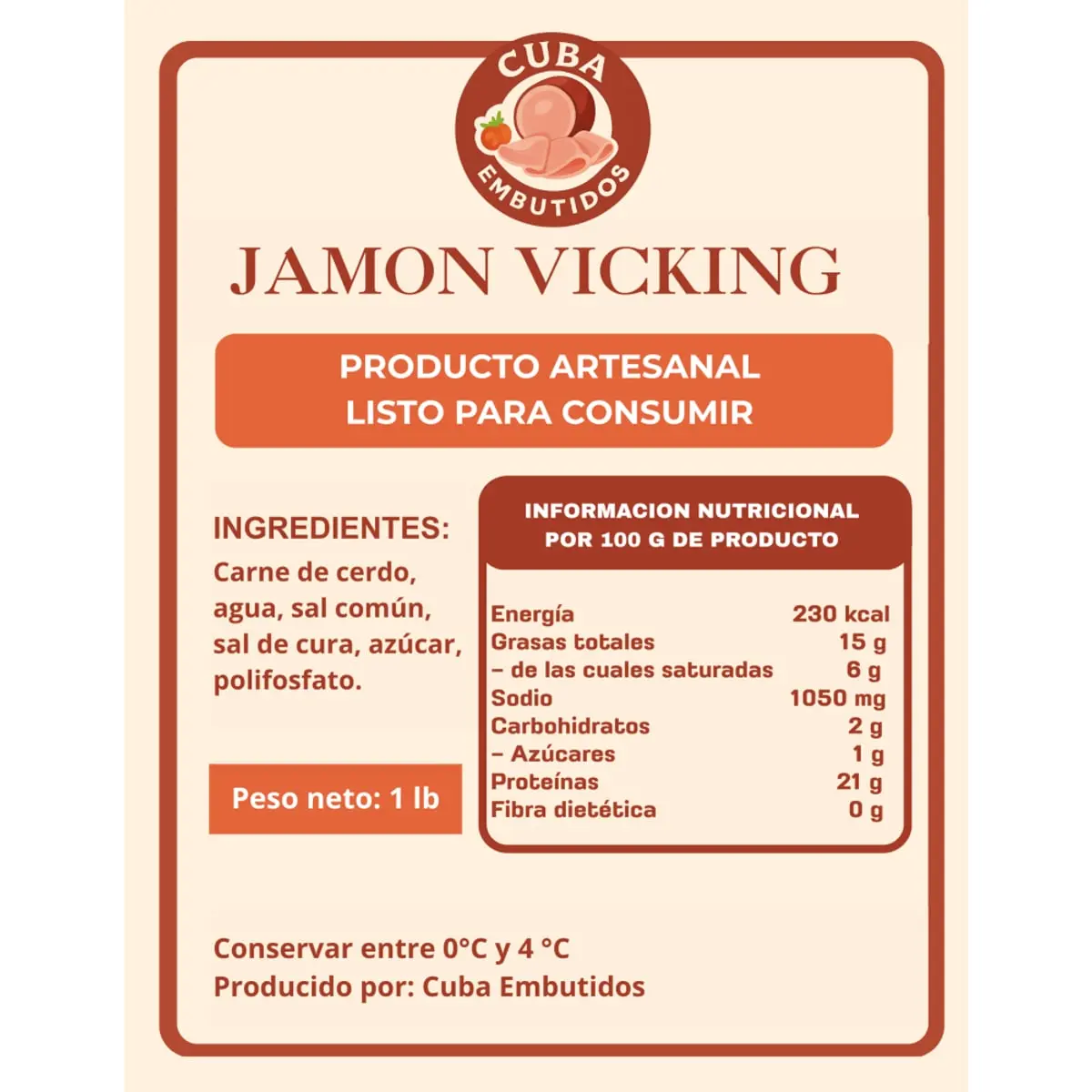 Jamón Viking (454 g / 1 lb) - Thumbnail 3