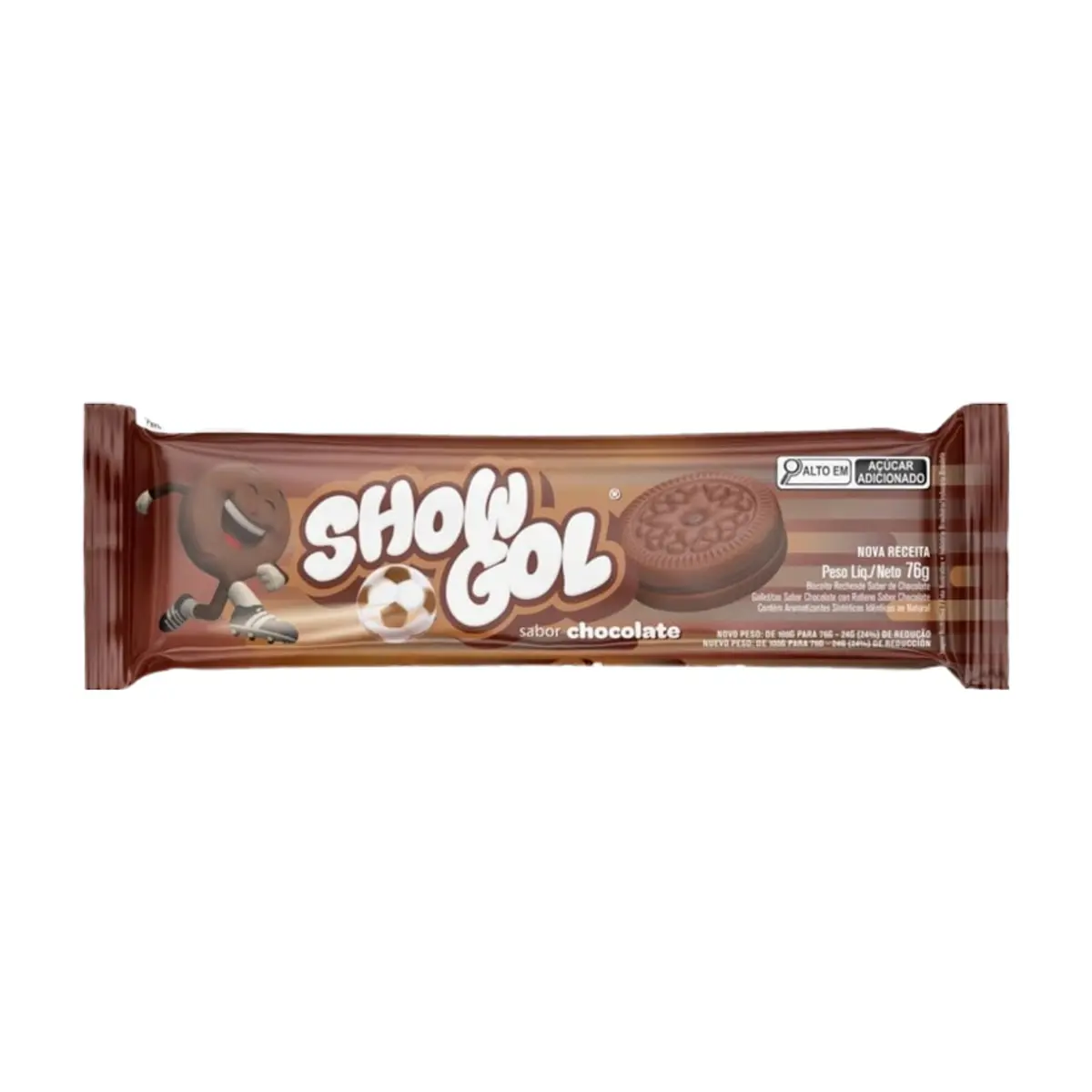 Galletas sabor chocolate rellenas con crema sabor a chocolate Show Gol (76 g / 2.68 oz) - Thumbnail 2