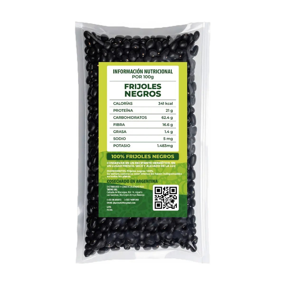Frijoles negros Campo Vivo (500 g / 1.1 lb) - Thumbnail 3
