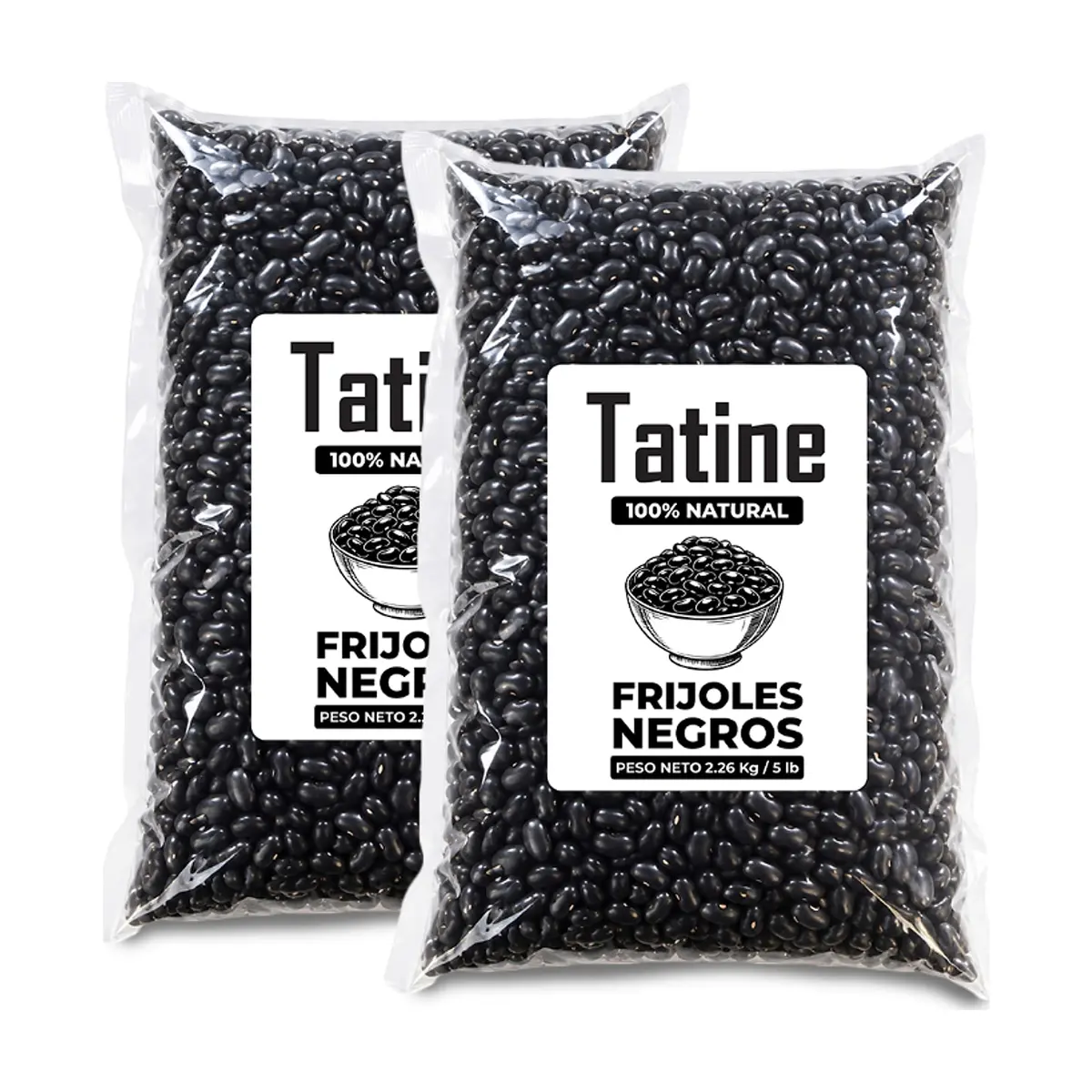 Frijoles negros Tatine (2 x 2.26 kg / 5 lb)
