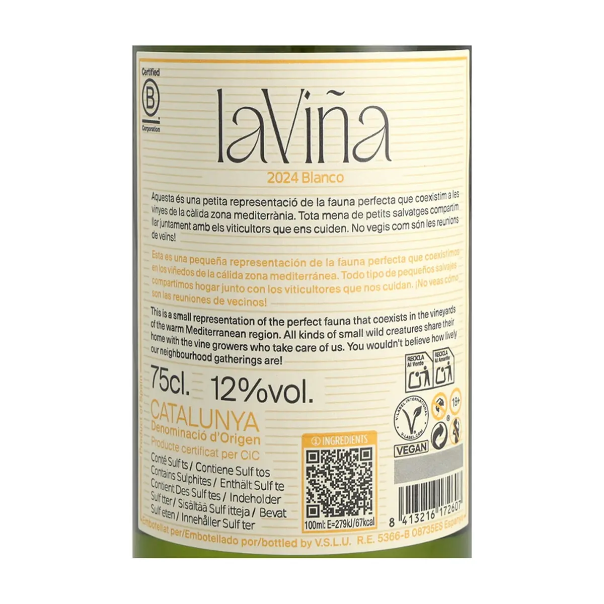 Vino blanco Laviña (750 ml) - Thumbnail 3