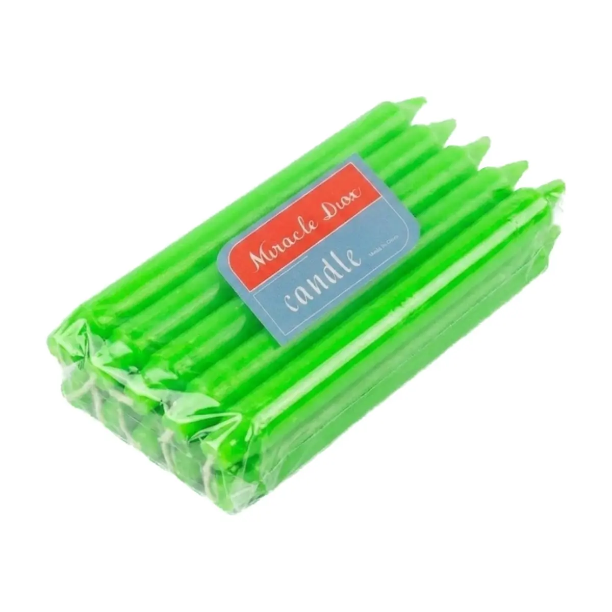 Velas color verde Miracle Diox (10 U)