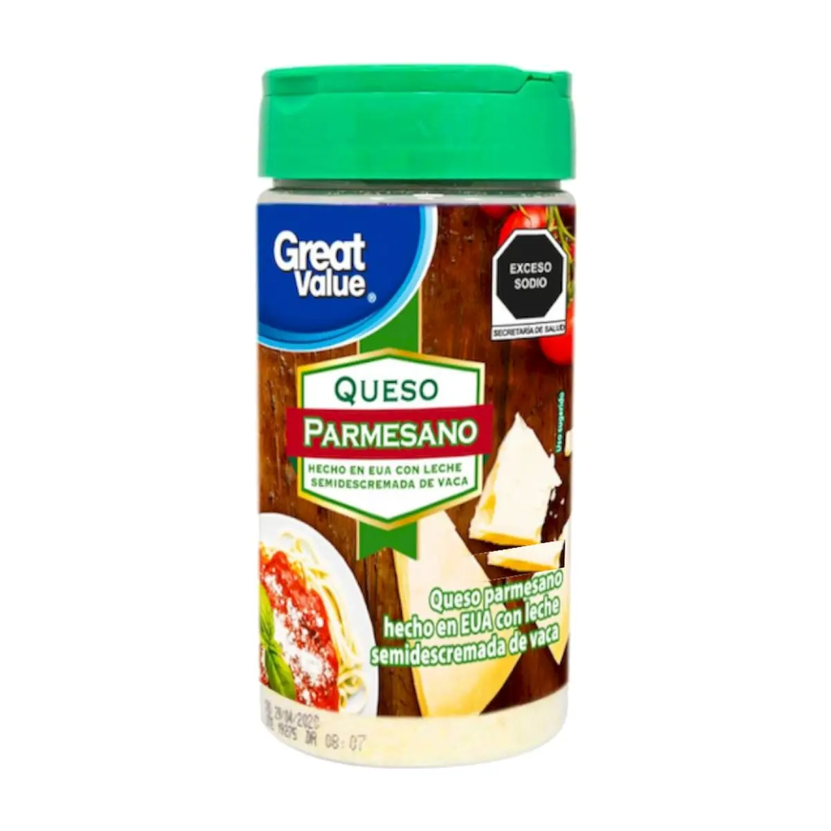 Queso parmesano molido Great Value (226 g / 7.97 oz) - Miniatura 2