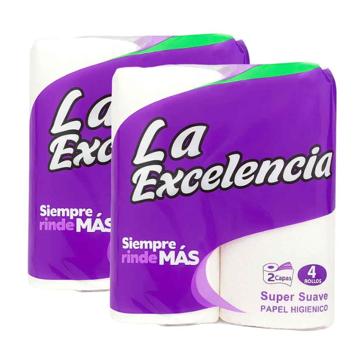 Papel sanitario La Excelencia (2 x 4 U)