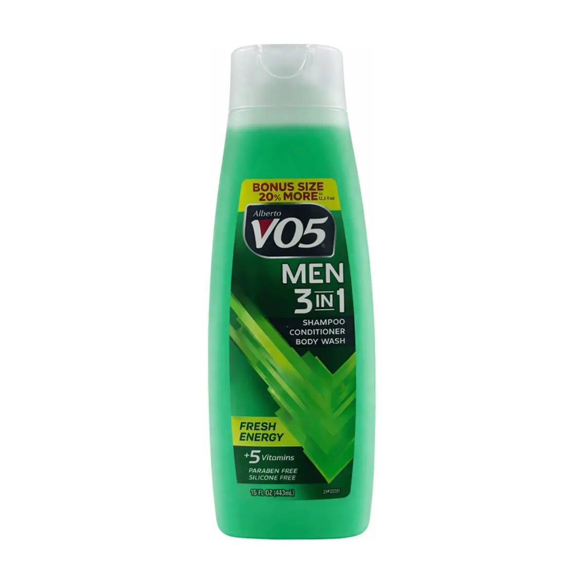 Champú 3 en 1 energía fresca Alberto VO5 (443 ml / 15 fl oz)