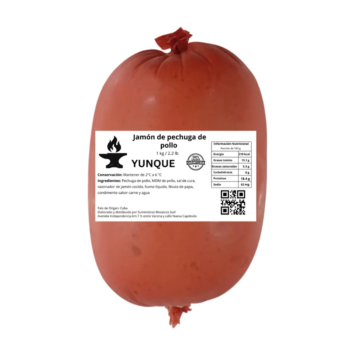 Jamón de pechuga de pollo Yunque (1 kg / 2.2 lb) - Thumbnail 2