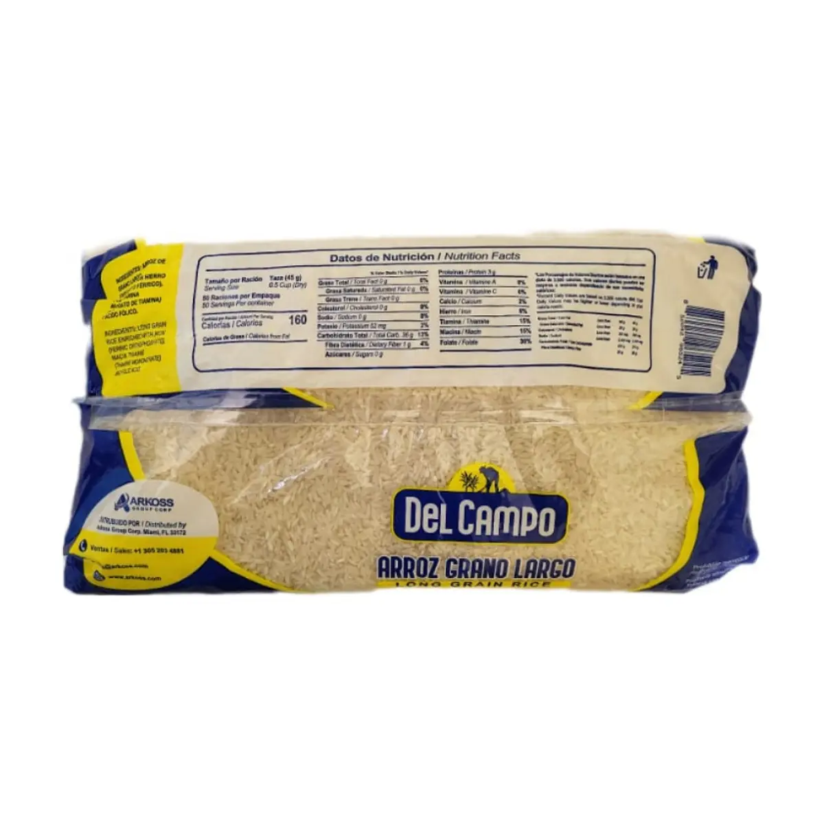 Combo de arroz de grano largo Del Campo (2 x 2.27 kg / 5 lb) - Thumbnail 2