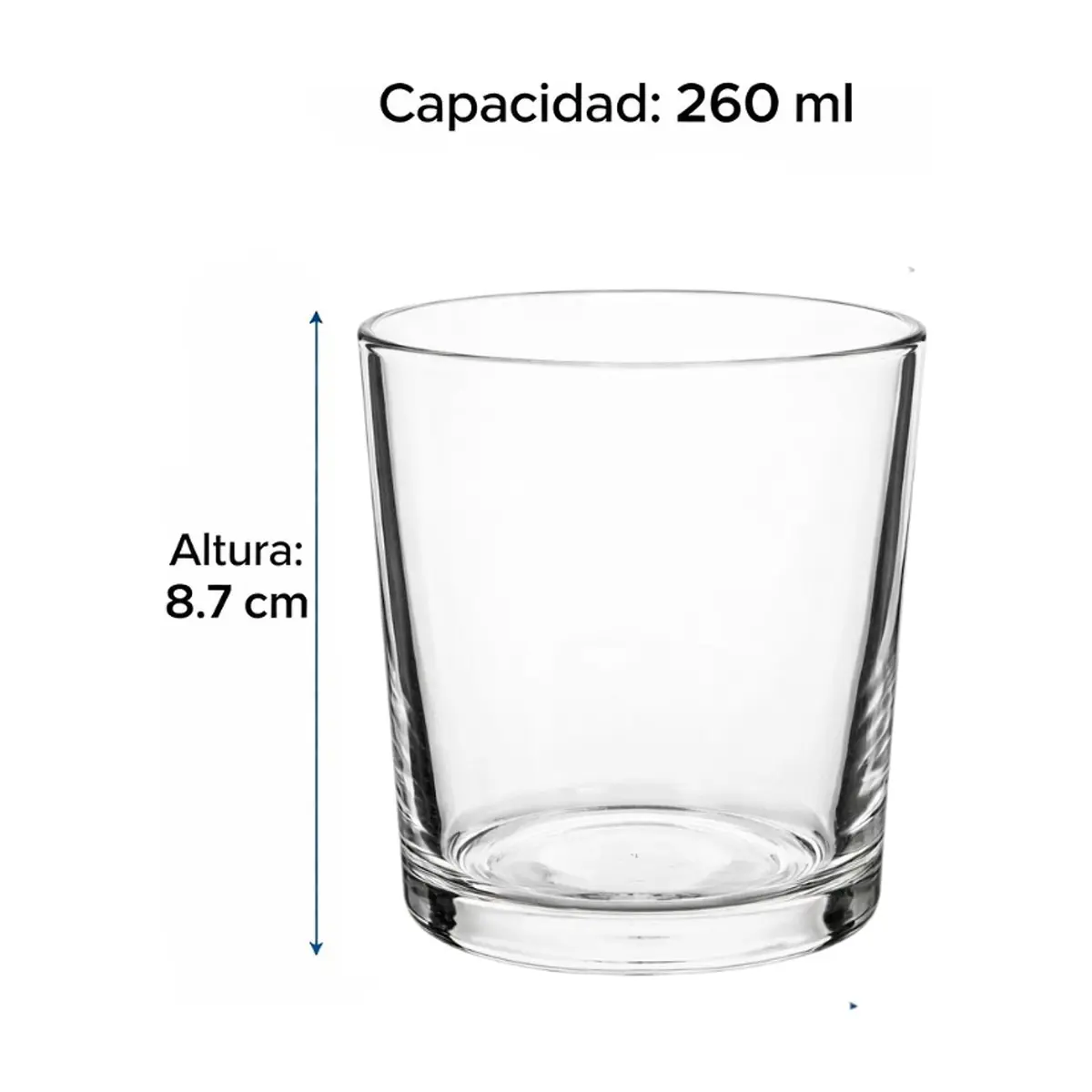 Juego de vasos de cristal marbella de 260 ml Alessandro (6 U) - Thumbnail 2