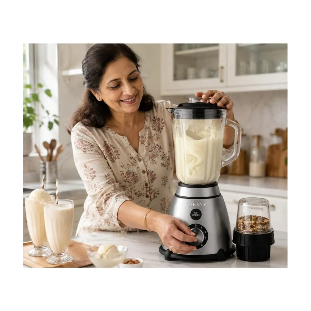 Batidora multipropósito 1.5 L Sokany SK-03031 - Thumbnail 5