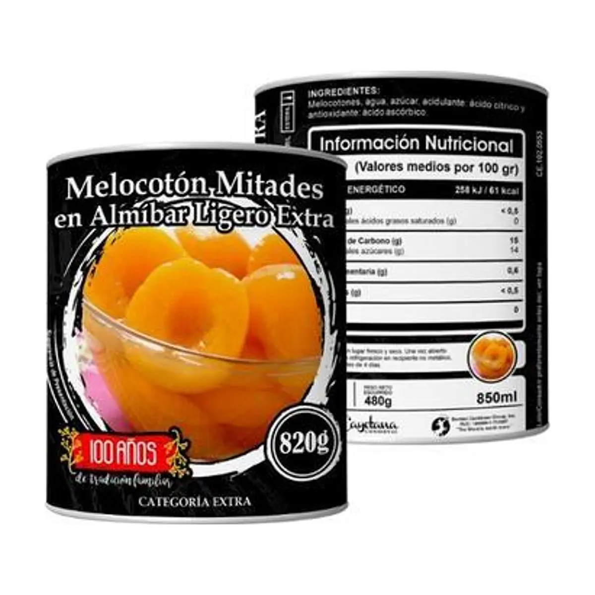 Peach Halves (820g) LA CAYETANA