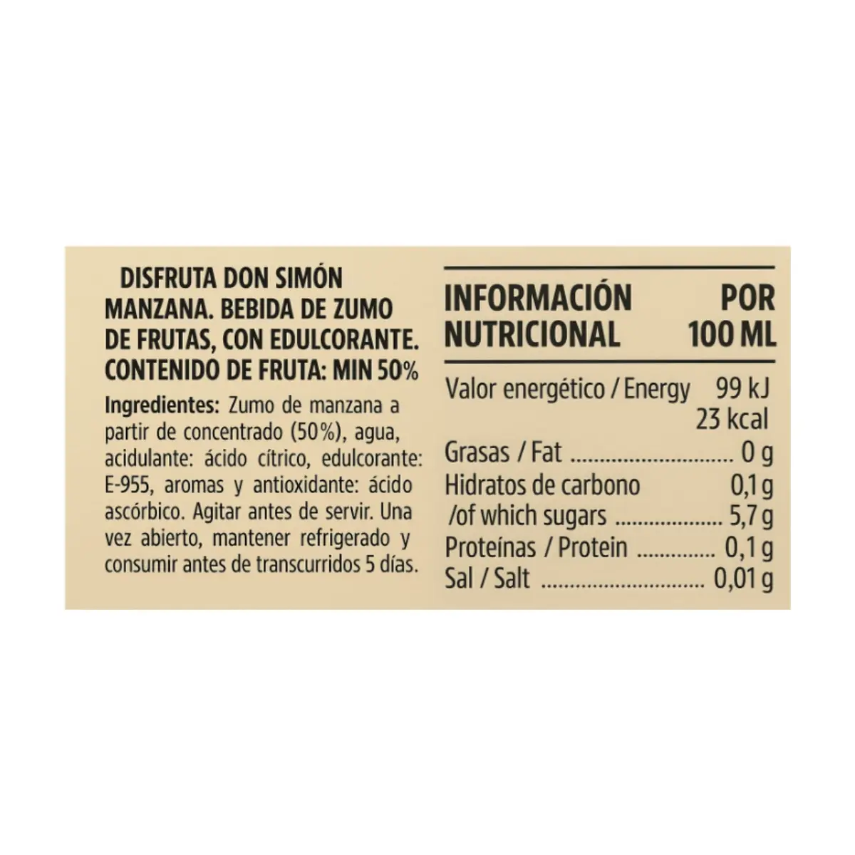Jugo de manzana Don Simon (12 x 1 L) - Thumbnail 4