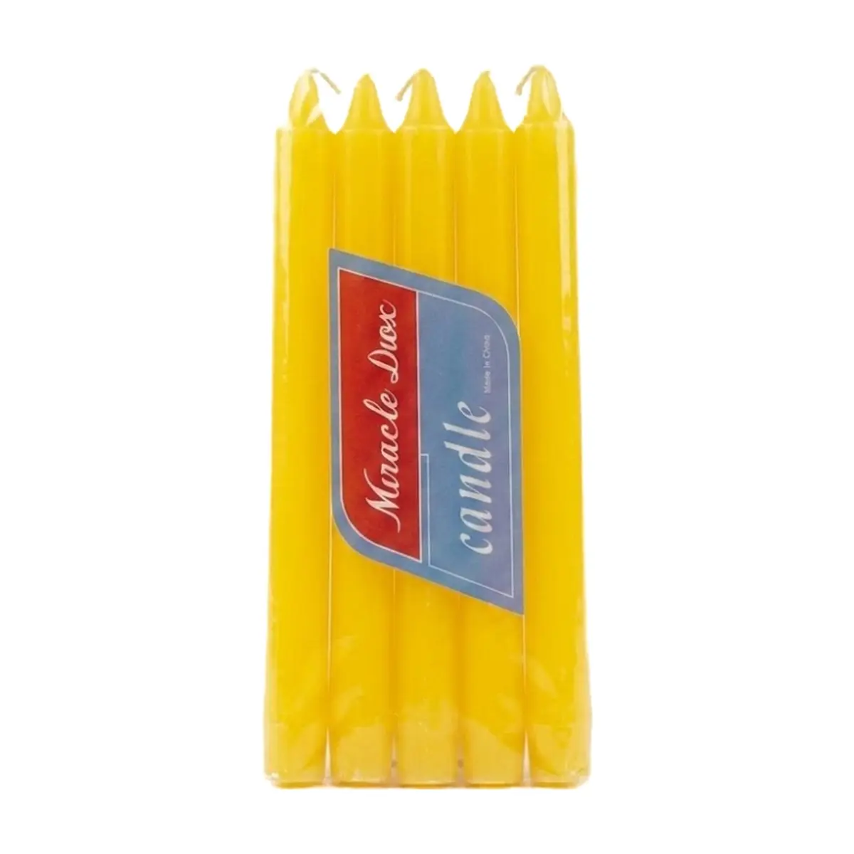 Velas color amarillo Miracle Diox (10 U) - Thumbnail 2