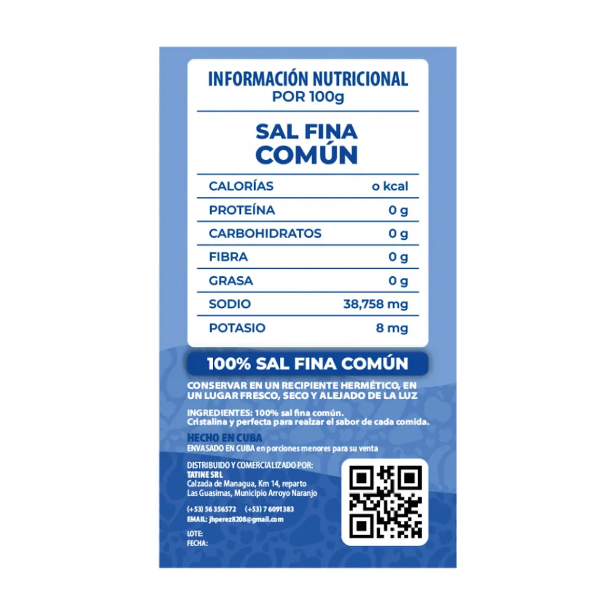 Sal fina común Campo Vivo (3 x 1 kg / 2.2 lb) - Miniatura 2