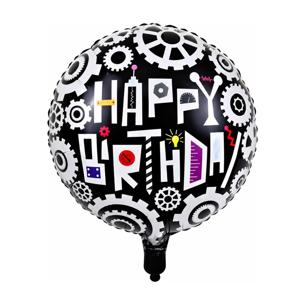 Globo Happy Birthday diseño robot Balloon