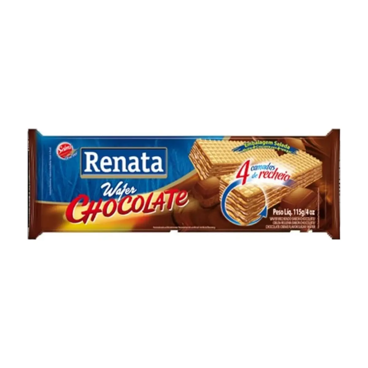 Wafer Sabor Chocolate (115g) RENATA