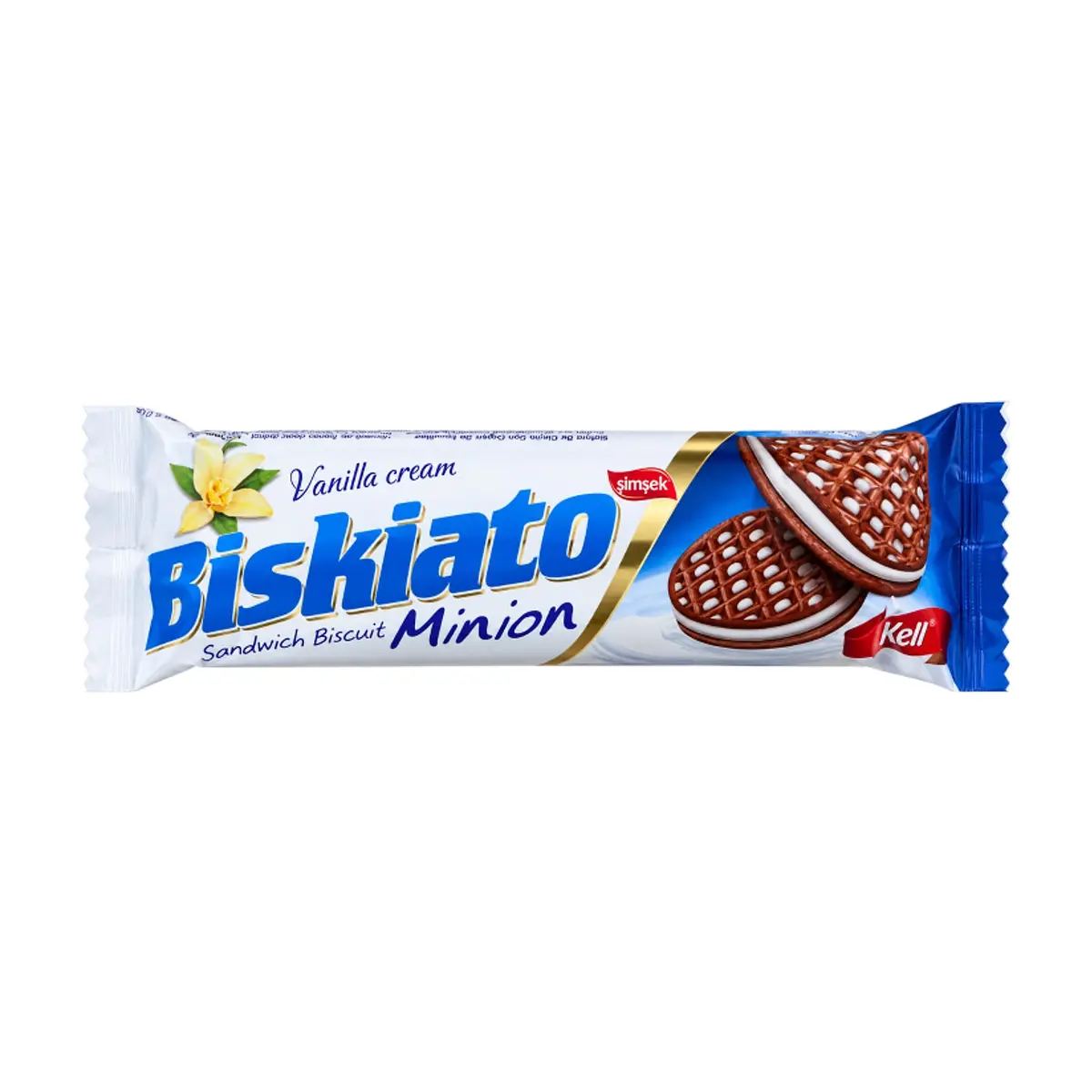 Galletas de chocolate con crema de vainilla Simsek Biskiato (60 g / 2.11oz)