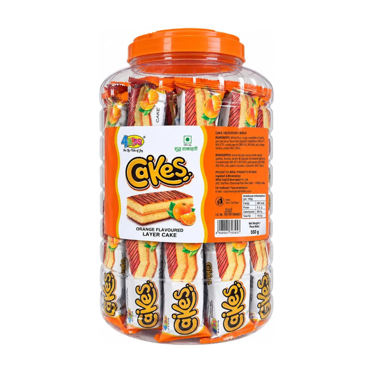 Pasteles de naranja con leche 4Kids (550 g / 1.2 lb) - Miniatura 1