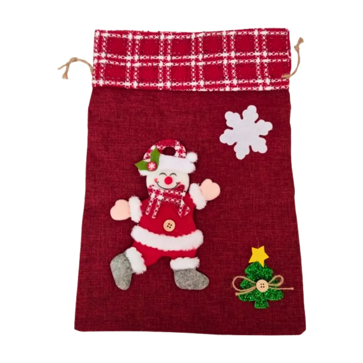 Bolsa decorada de navidad color variado Gutza