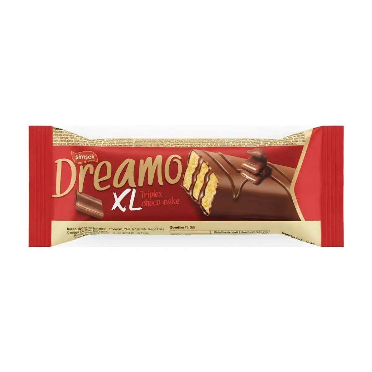 Pastel relleno y cubierto con crema de cacao Dreamo XL Simsek (50 g / 1.76 oz)