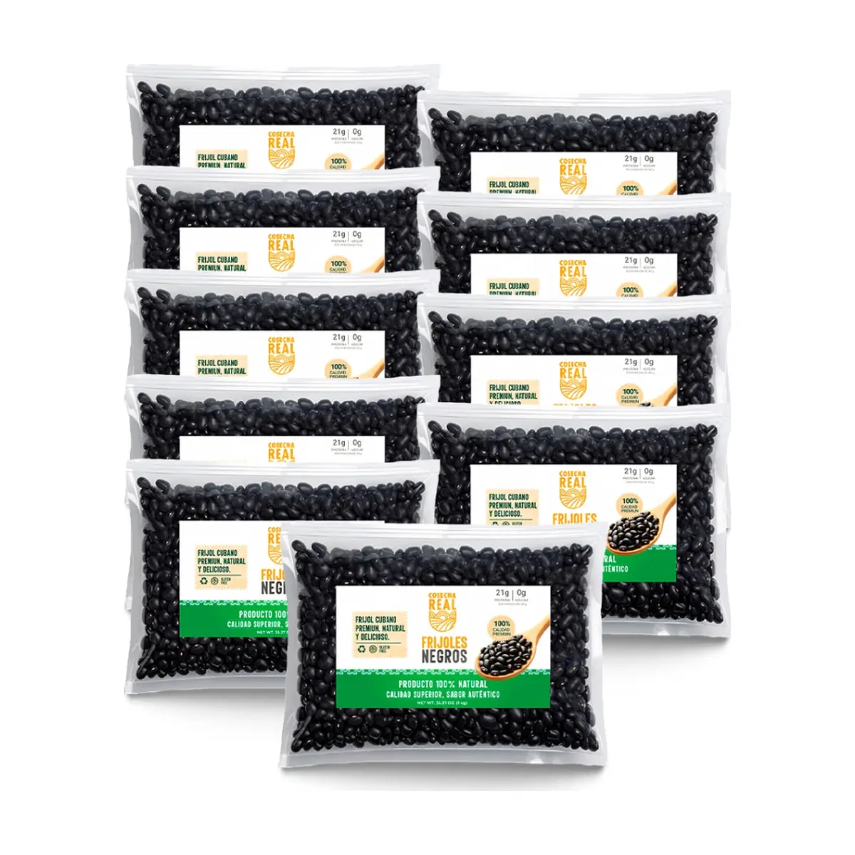Frijoles negros Cosecha Real (10 x 1 kg / 2.2 lb)