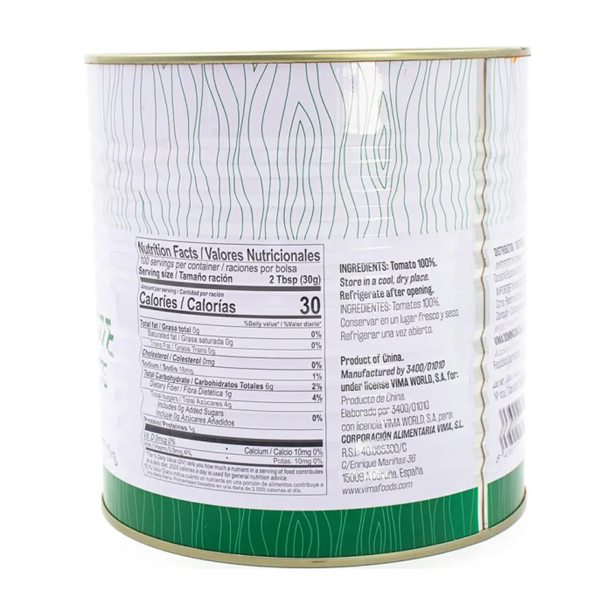 Pasta de tomate Vima Foods (3 kg / 6.6 lb) - Thumbnail 3