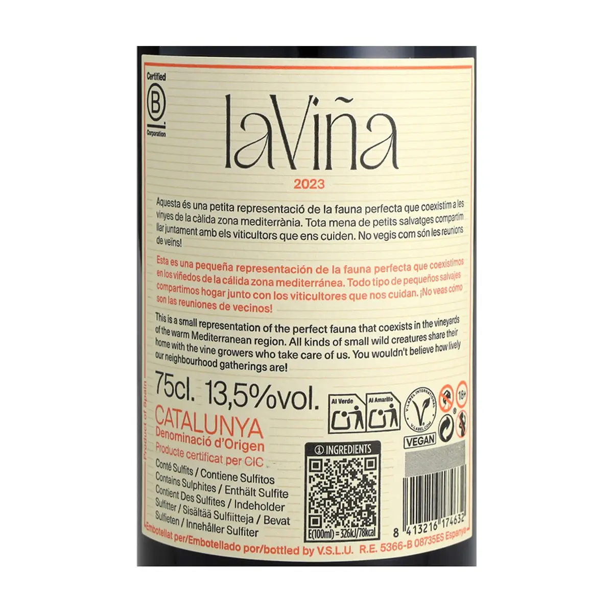 Vino tinto Laviña (750 ml) - Thumbnail 3