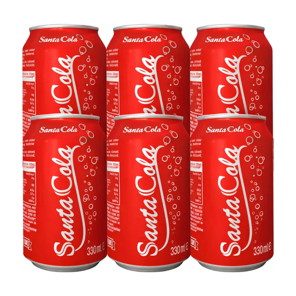 Refresco gaseado de cola SantaCola (6 x 330 ml)