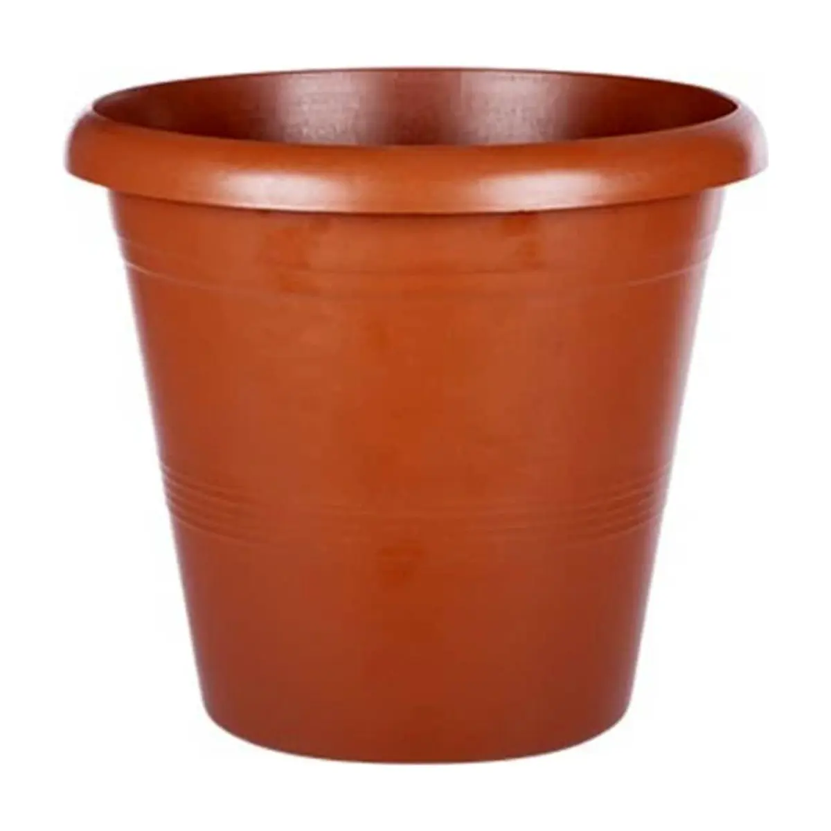 Maceta de plástico color terracota de 26 cm Casa y Menaje