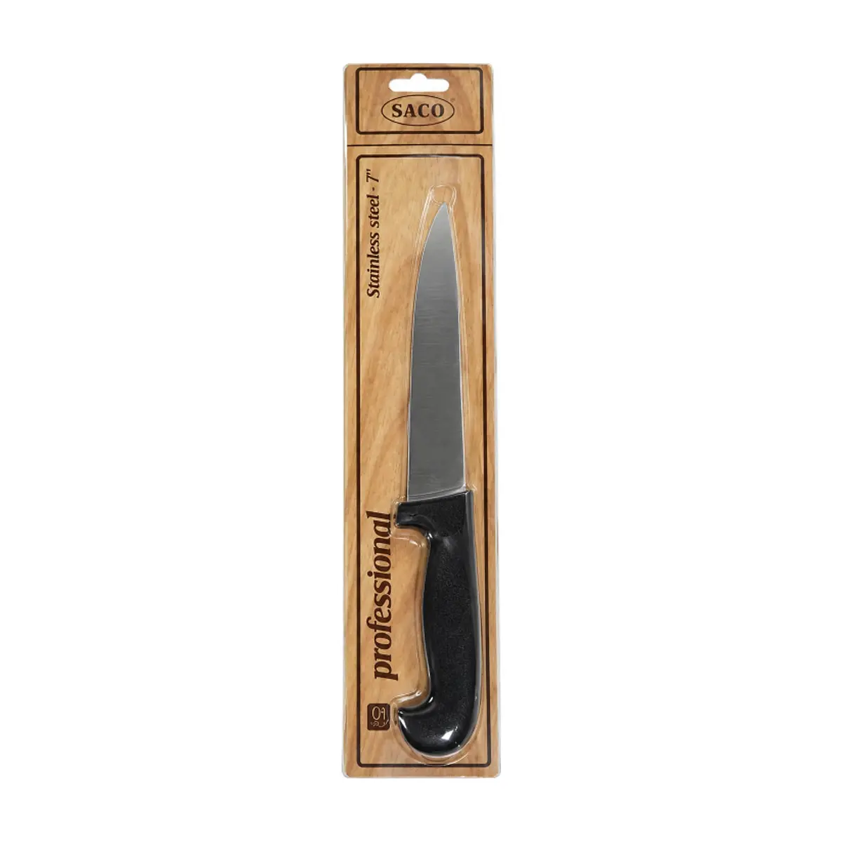 Cuchillo profesional de acero inoxidable 7" Saco