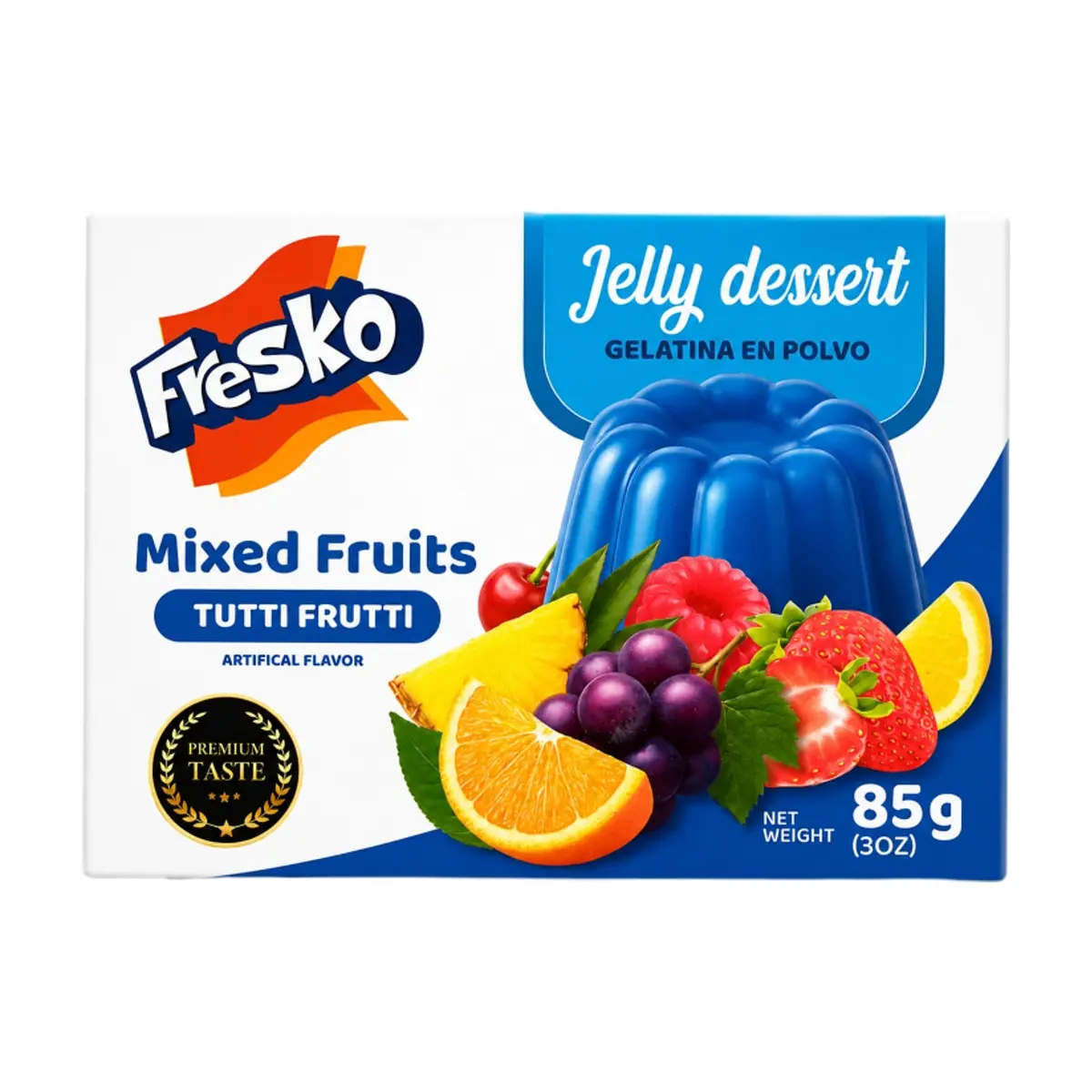 Gelatina de cóctel de frutas Fresko (85 g / 3 oz)