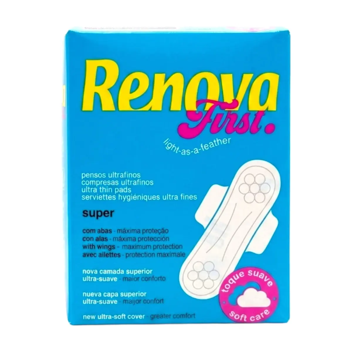 Toallas sanitarias ultrafinas con alas super Renova (12 U) - Thumbnail 4