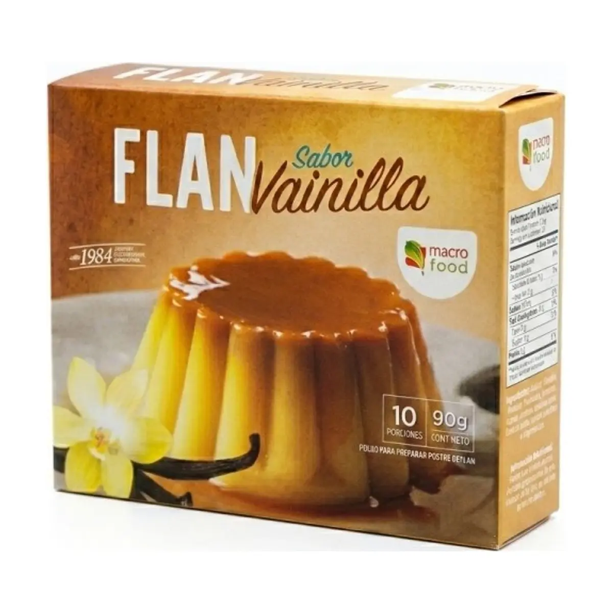 Flan de Vainilla (90g) MACROFOOD