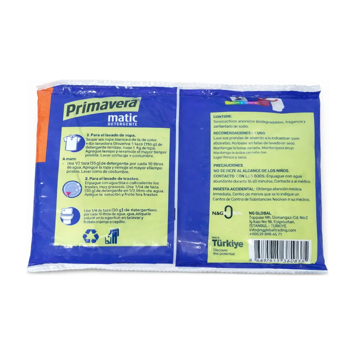 Detergente en polvo Primavera Matic (300 g / 10.58 oz) - Thumbnail 2